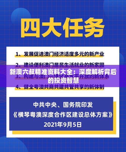 新澳六叔精准资料大全：深度解析背后的投资智慧