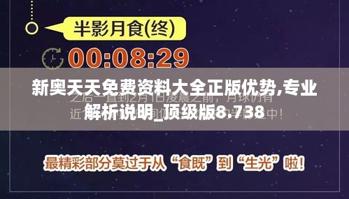 新奥天天免费资料大全正版优势,专业解析说明_顶级版8.738