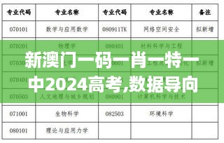 新澳门一码一肖一特一中2024高考,数据导向策略实施_领航版10.361