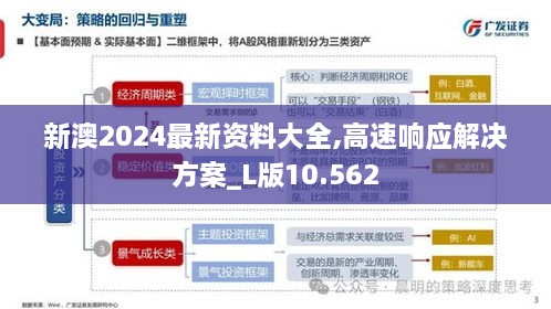 新澳2024最新资料大全,高速响应解决方案_L版10.562