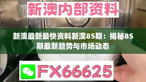 新澳最新最快资料新澳85期：揭秘85期最新趋势与市场动态