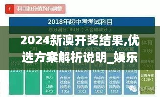 2024新澳开奖结果,优选方案解析说明_娱乐版5.582