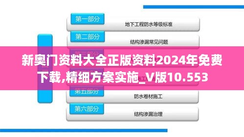 新奥门资料大全正版资料2024年免费下载,精细方案实施_V版10.553