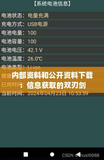 内部资料和公开资料下载：信息获取的双刃剑