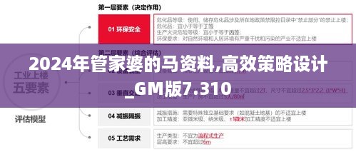 2024年管家婆的马资料,高效策略设计_GM版7.310