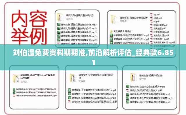 刘伯温免费资料期期准,前沿解析评估_经典款6.851