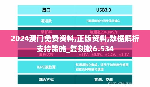 2024澳门免费资料,正版资料,数据解析支持策略_复刻款6.534