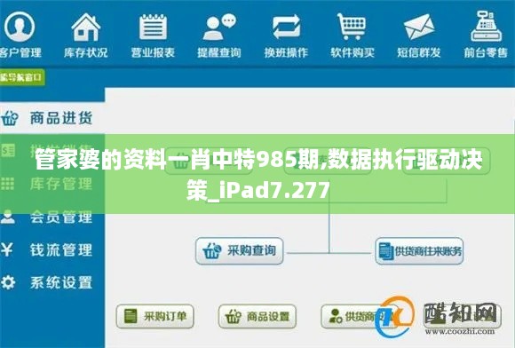 管家婆的资料一肖中特985期,数据执行驱动决策_iPad7.277