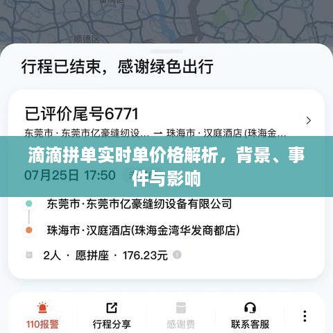 滴滴拼单实时单价格解析，背景、事件与影响全解析