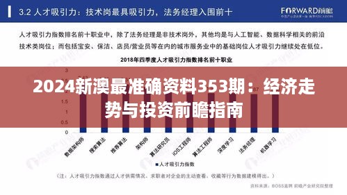 2024新澳最准确资料353期：经济走势与投资前瞻指南