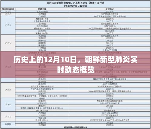 朝鲜新型肺炎实时动态概览，历史视角下的12月10日回顾