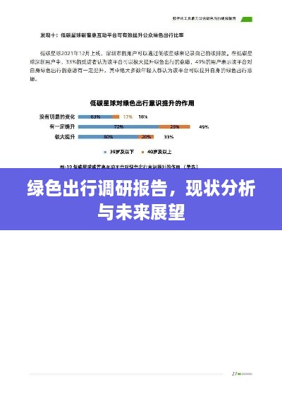 绿色出行调研报告，现状分析与未来展望