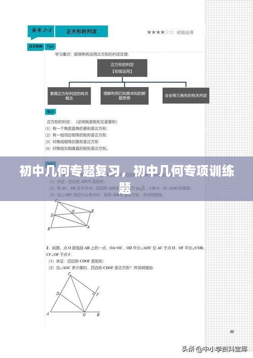 初中几何专题复习，初中几何专项训练题 