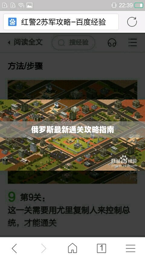 俄罗斯最新通关攻略指南