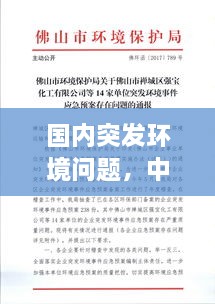 国内突发环境问题，中国发生的环境问题 