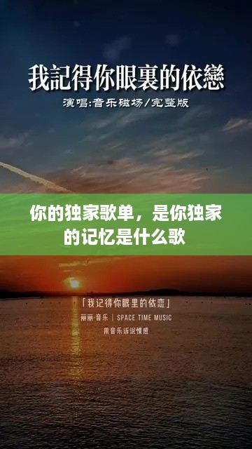 你的独家歌单，是你独家的记忆是什么歌 