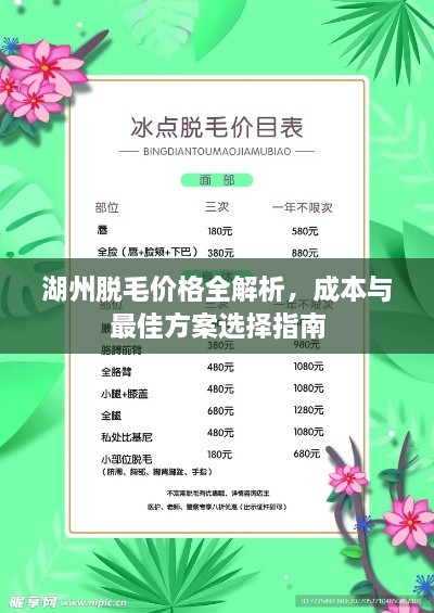 湖州脱毛价格全解析，成本与最佳方案选择指南