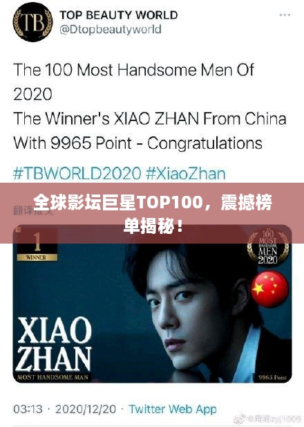 全球影坛巨星TOP100，震撼榜单揭秘！