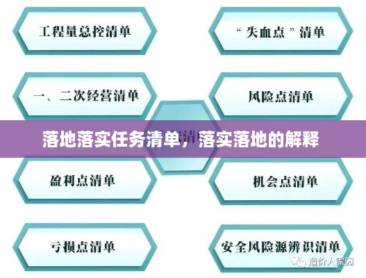 落地落实任务清单，落实落地的解释 