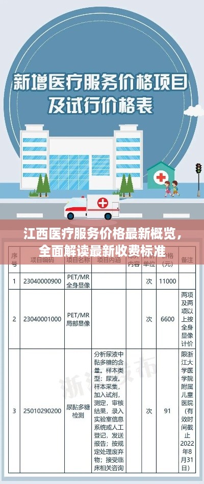 江西医疗服务价格最新概览，全面解读最新收费标准