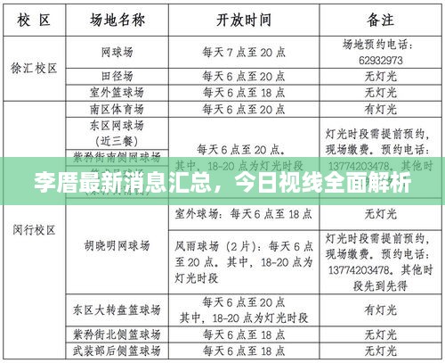 李厝最新消息汇总，今日视线全面解析