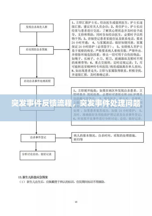 突发事件反馈流程，突发事件处理问题 